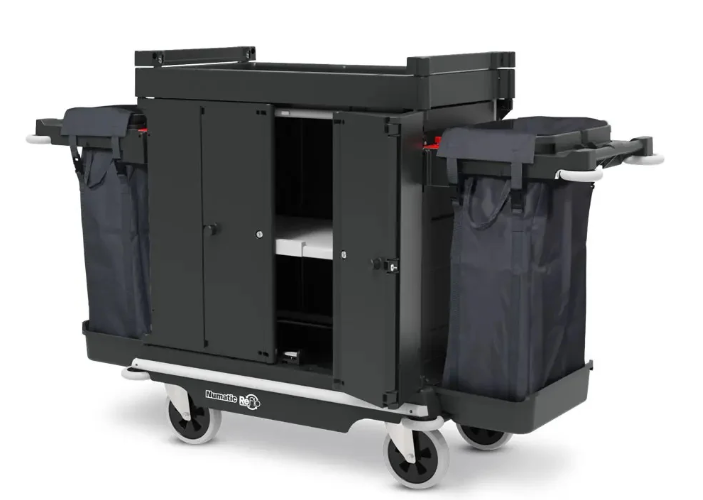 Numatic NuKeeper NKU32RHF Lockable Hard-Front Twin 100L Housekeeping Trolley  - 913327
