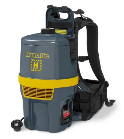 Numatic - RHB150/1NX GRAPHITE.YELLOW.V16.KIT AA21. .CORDLESS BACKPACK - 1 BATTERY AND CHARGER