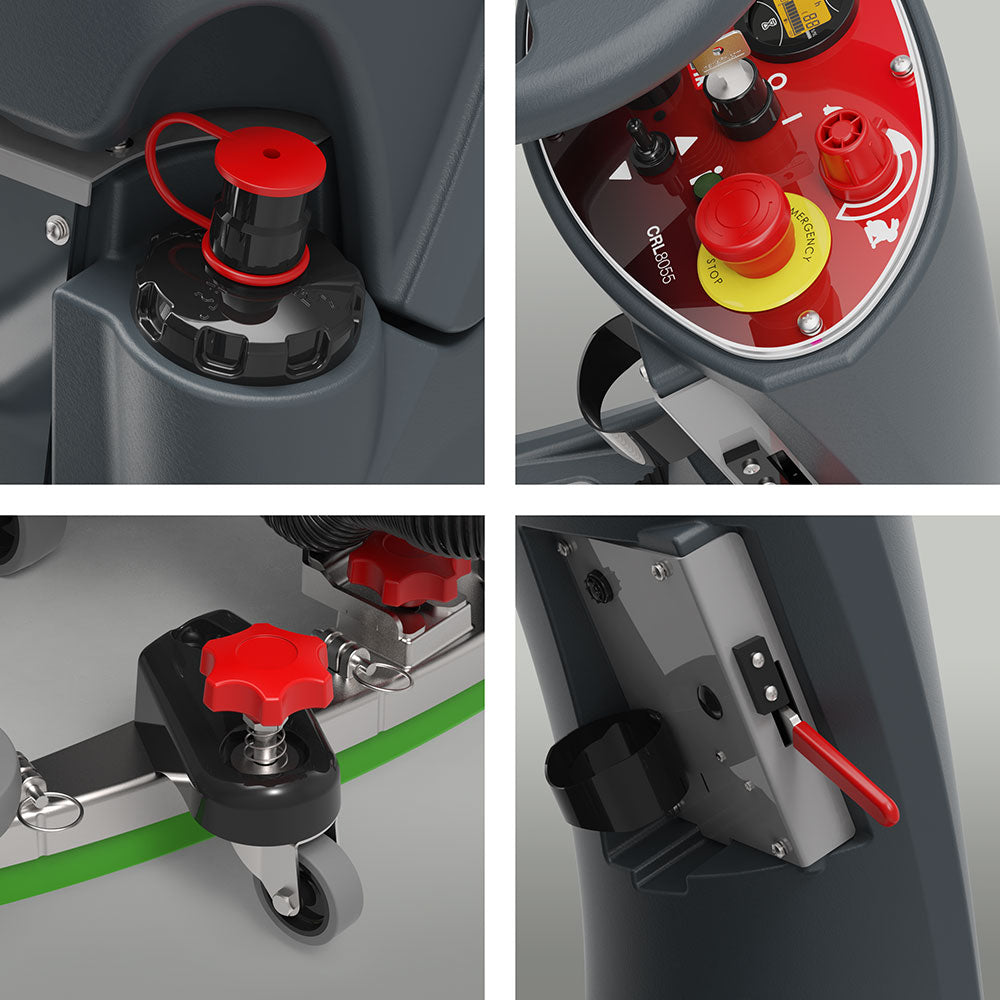 Numatic CRL8072 NX1K Battery Ride-on Scrubber Dryer