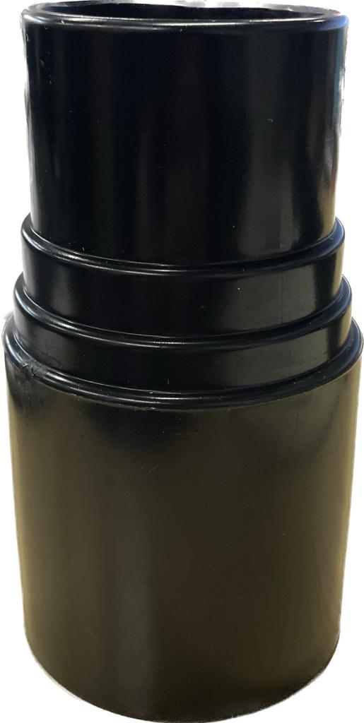 HE97 - 50mm/ 51mm Stepped Screw-on Hose Cuff - Black/ Grey*