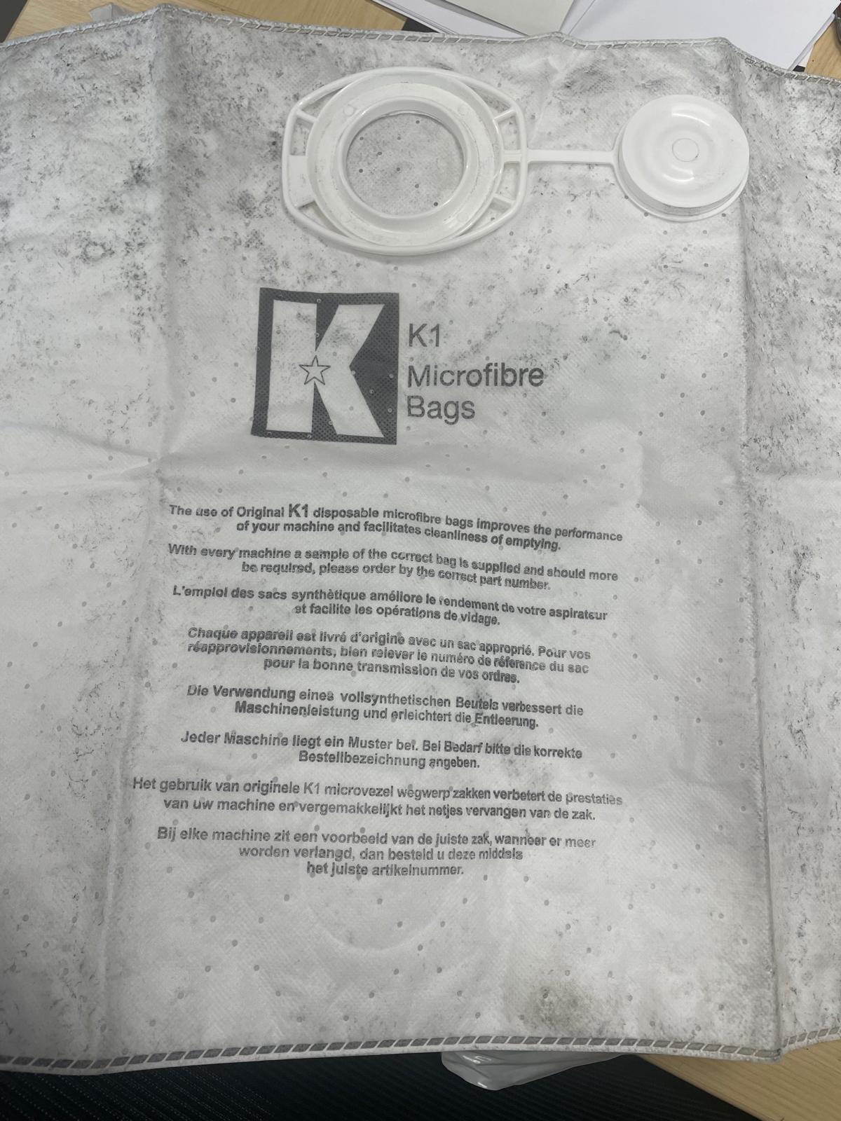 Kerstar K1 Disposable Microfibre Bag - PK5 - BRAND NEW BAGS - DIRTY