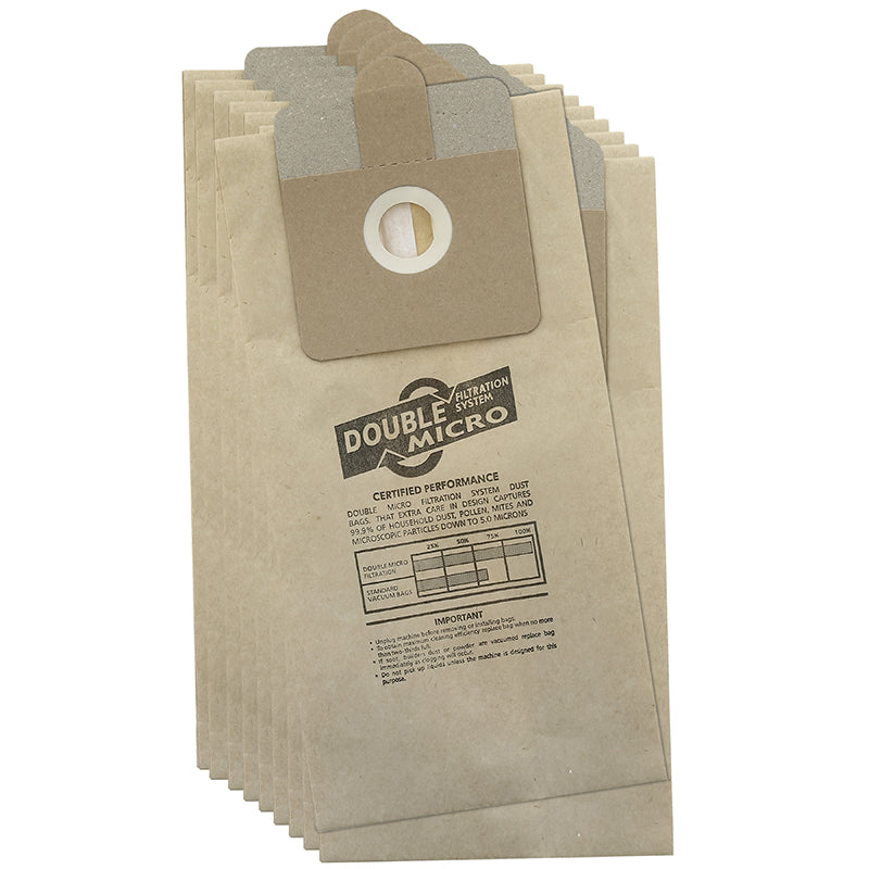 Qualtex - YYY755 - PAPER BAGS X 10 RL095 ASH VAC