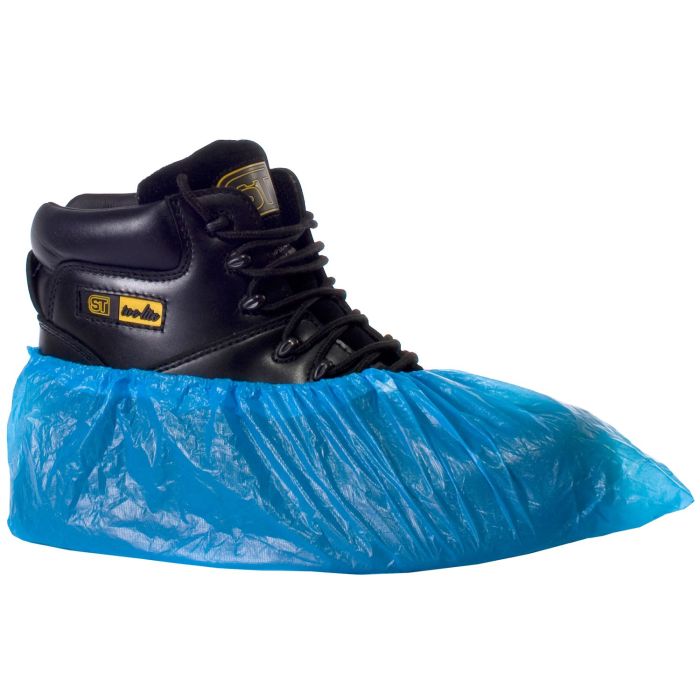 Supertouch Blue 14" CPE Shoe Cover (100)