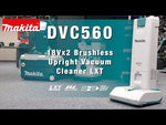 Makita DVC560PT2 Twin 18V Upright Vacuum Cleaner BL LXT