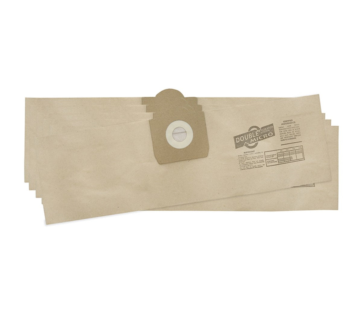 Sdb65 'wrap around' bags - mastervac mv15 -soteco wd15 - truvox valet aqua 40 paper bags - pk5