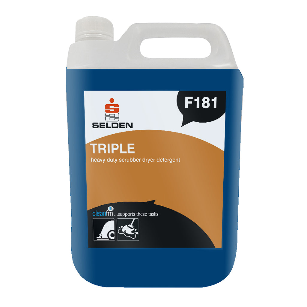 Selden F181 - Triple - Heavy Duty Scrubber Dryer Detergent