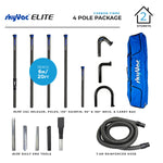 SkyVac Elite High Reach Vacuum Pole Set