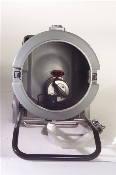 a top down view showing the inside of the vacuum