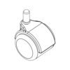 SWIVEL WHEEL COMPLETE LW46 - SPARE PART No. 120 - CODE: 183360081