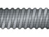 Hse91 32mm x  15m reel black/ silver wire reinforced hose