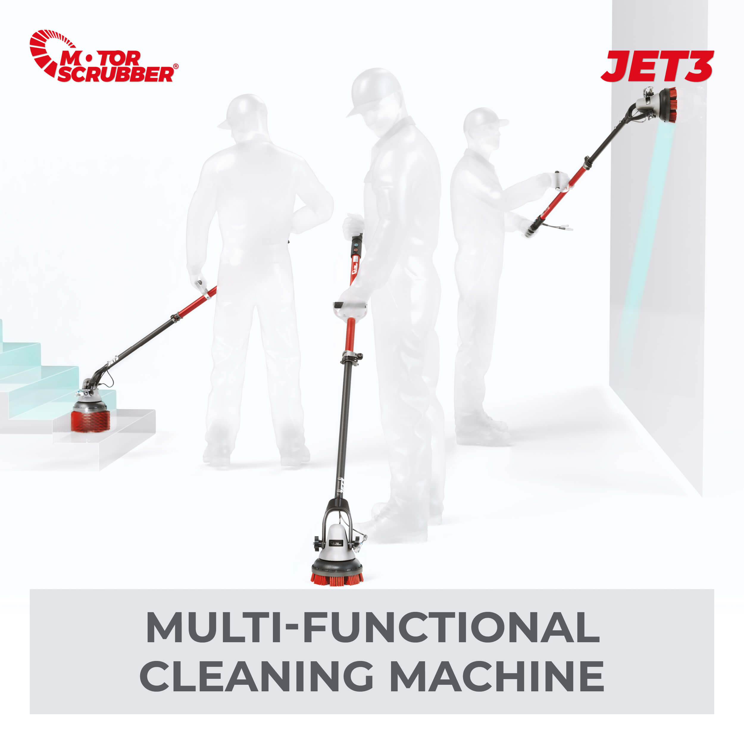 MotorScrubber JET3 Battery Scrubbing Cleaning Machine