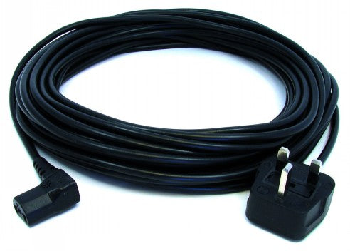 0.75mm 15 Metre 2 Core Cable with Right Angled IEC Plug - FLX79