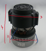 Rotafil R26ALSS 850w 240v bypass motor