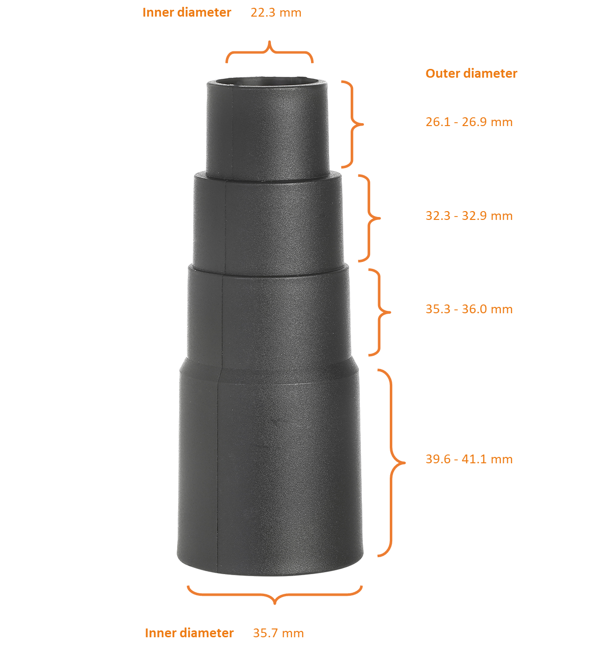 26mm to 41mm tool adaptor
