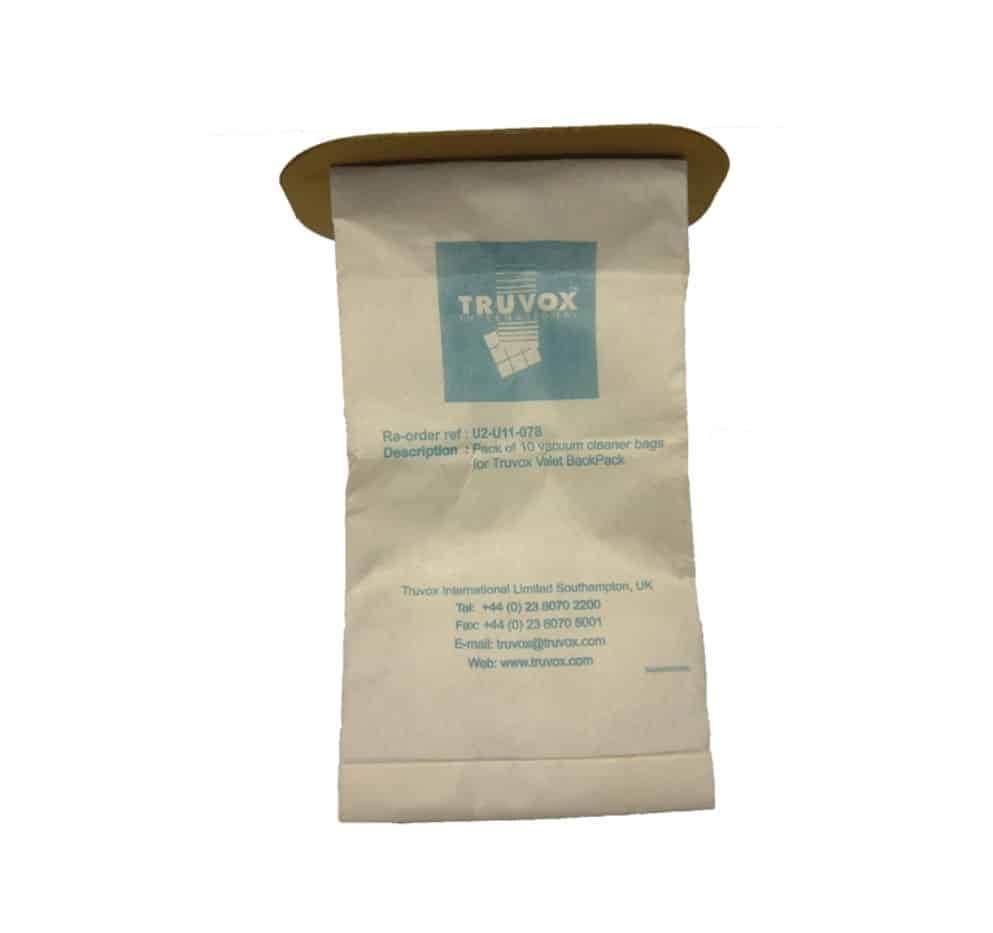 Genuine Truvox VBP Back Pack Paper Dust Bags - Pack of 10